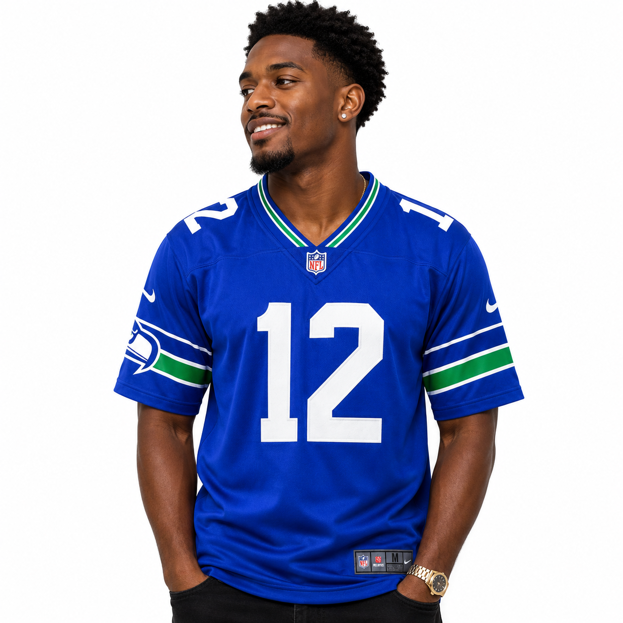 Seattle Seahawks Royal Blue #12 Fan Edition NFL Jersey