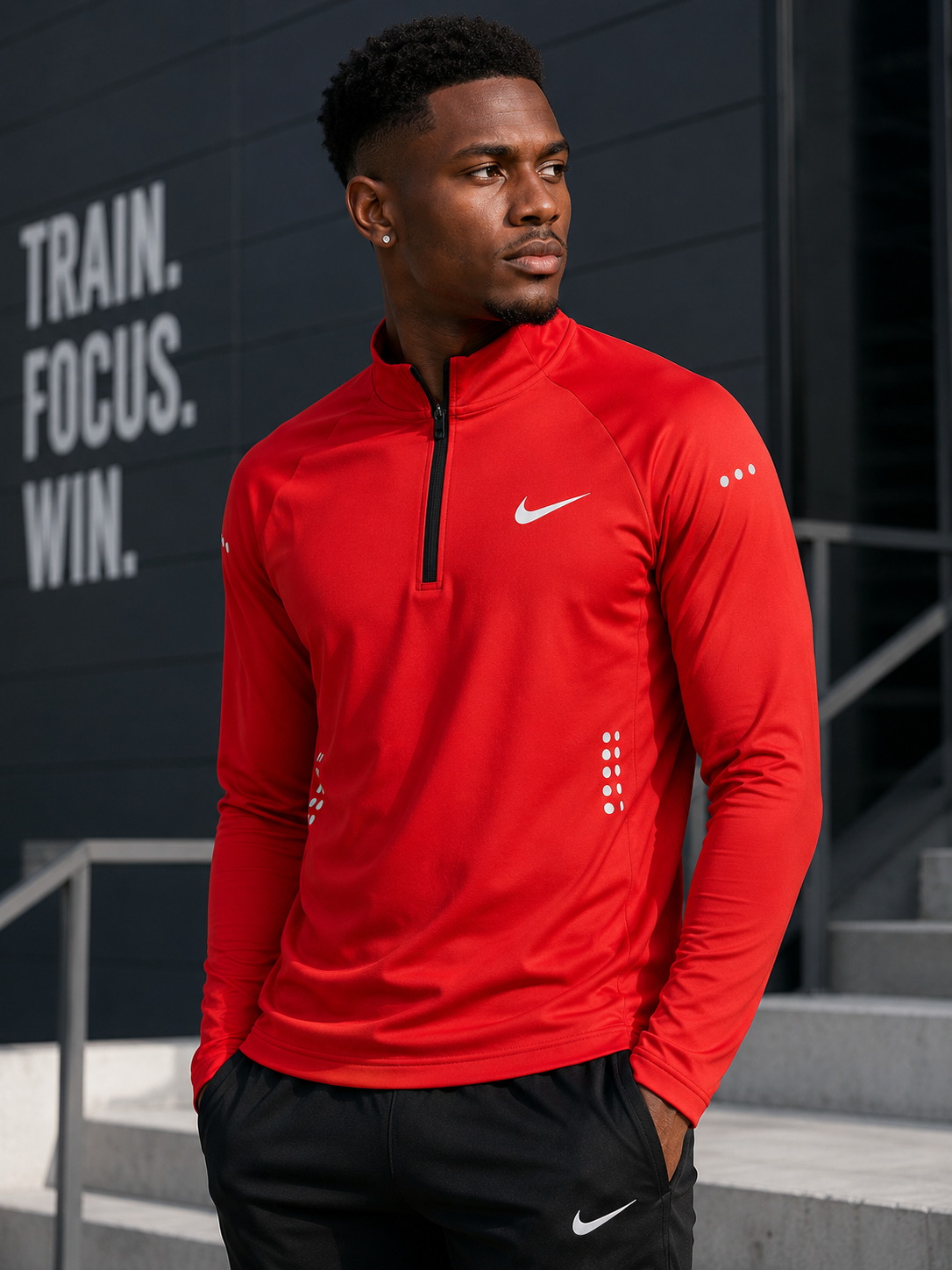 Scarlet Velocity Quarter Zip Performance Top