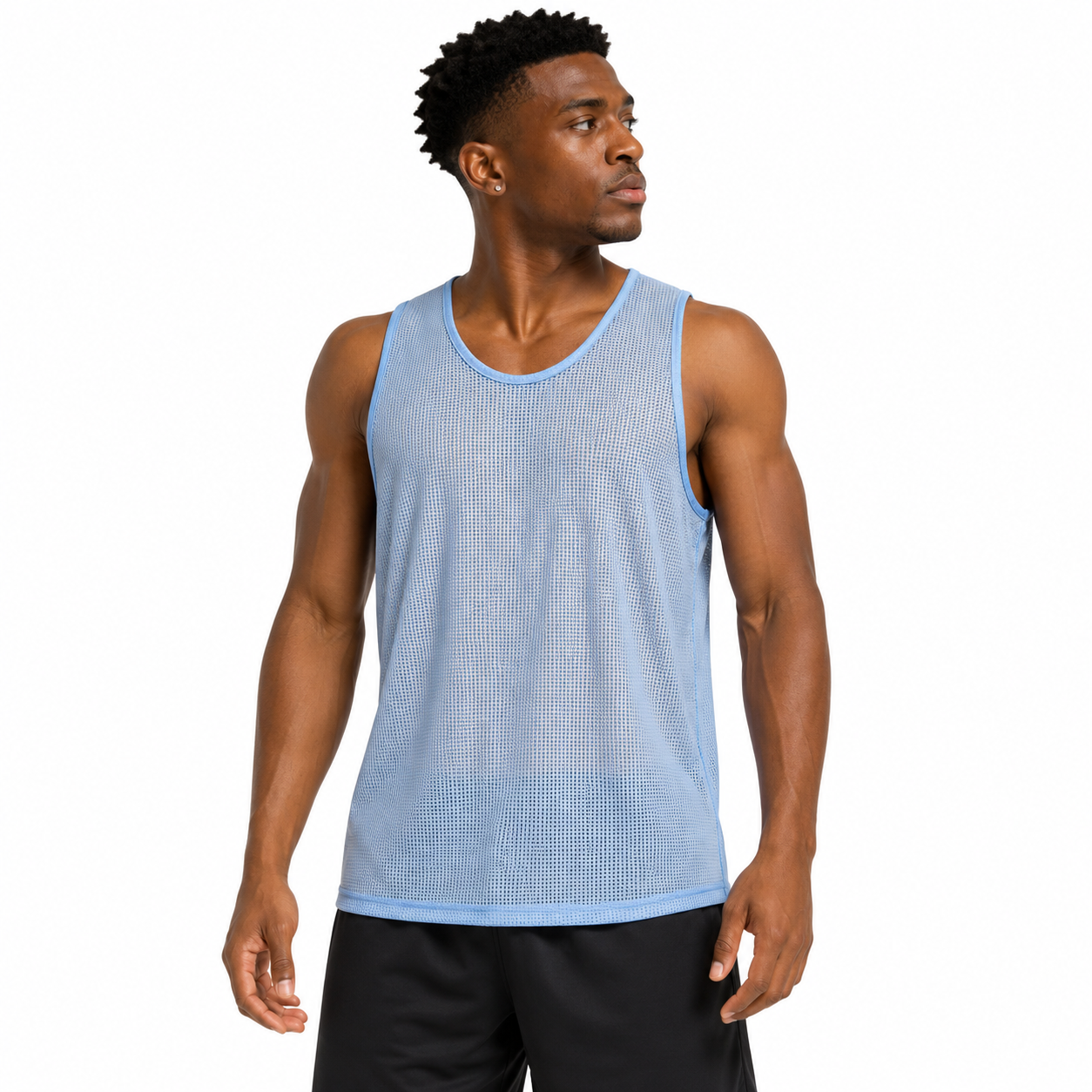 Sky Blue Mesh Training Bib Vest