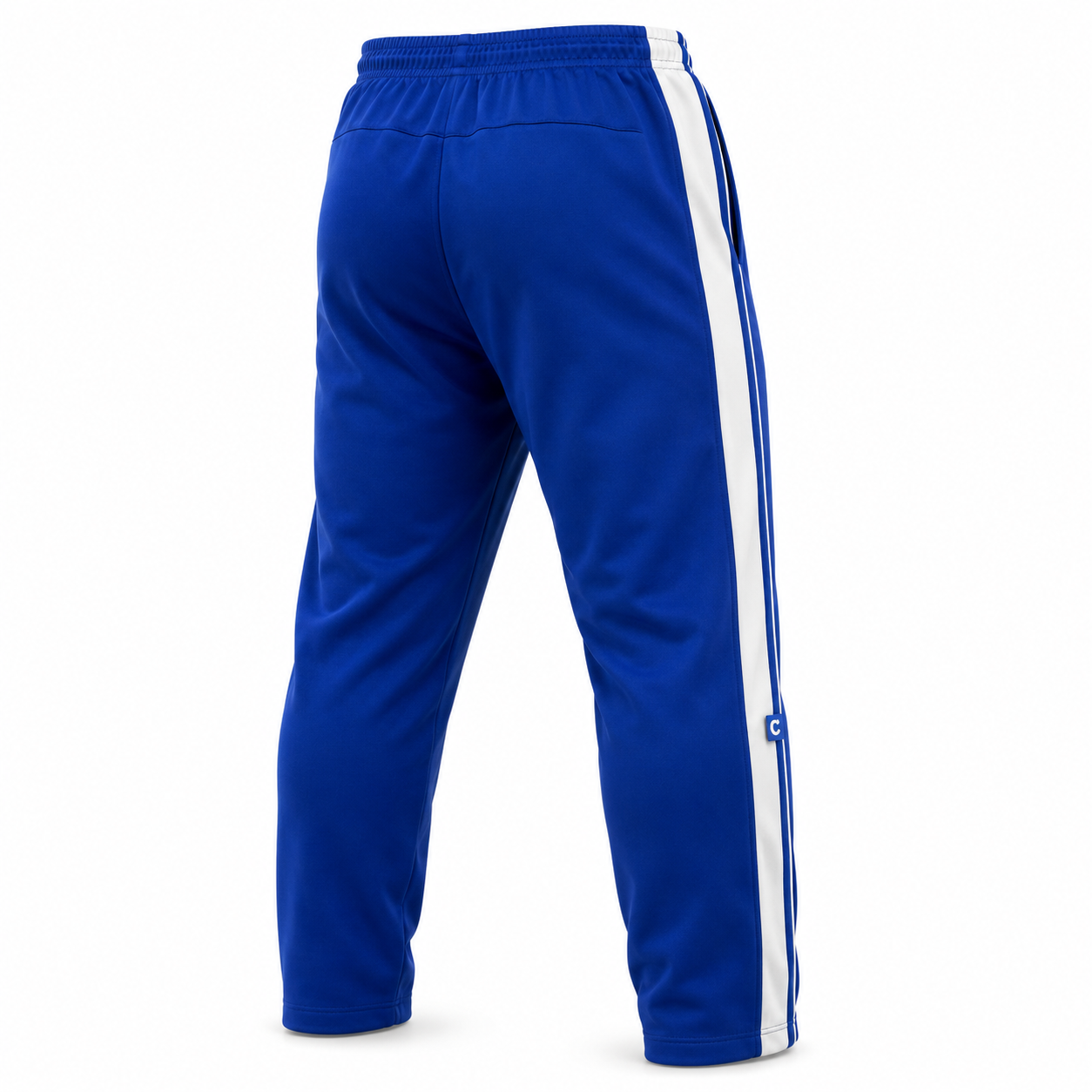 Adidas Originals Blue Track Pants Featuring The Iconic 3 Stripes Design.