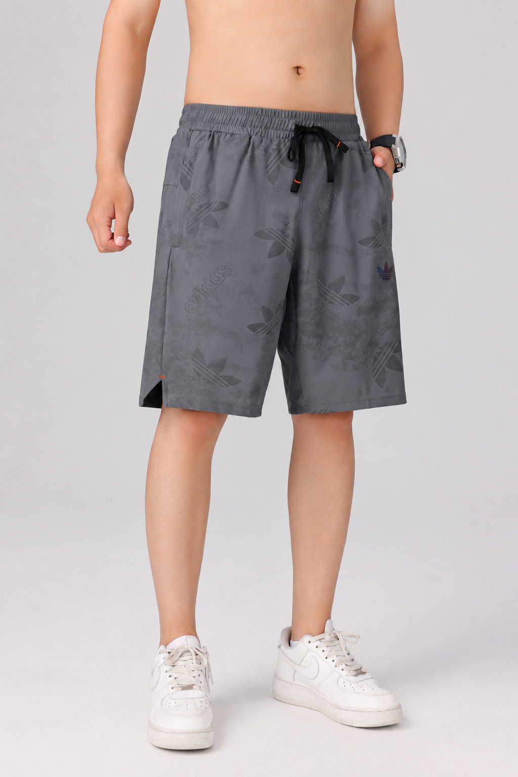 Adidas Originals Monogram Training Shorts – Grey Edition