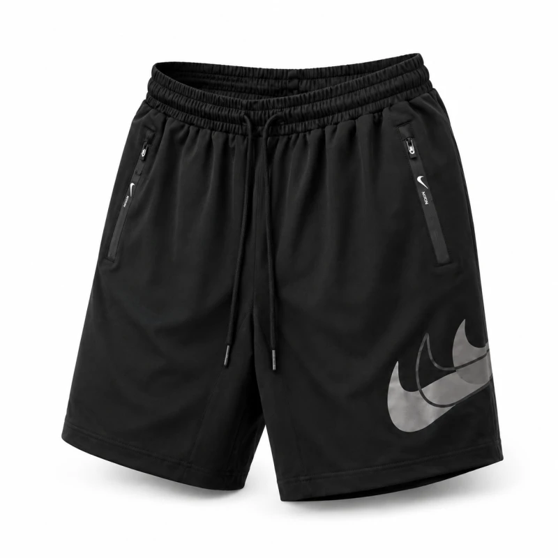 Nike Oversized Swoosh Zip Pocket Shorts