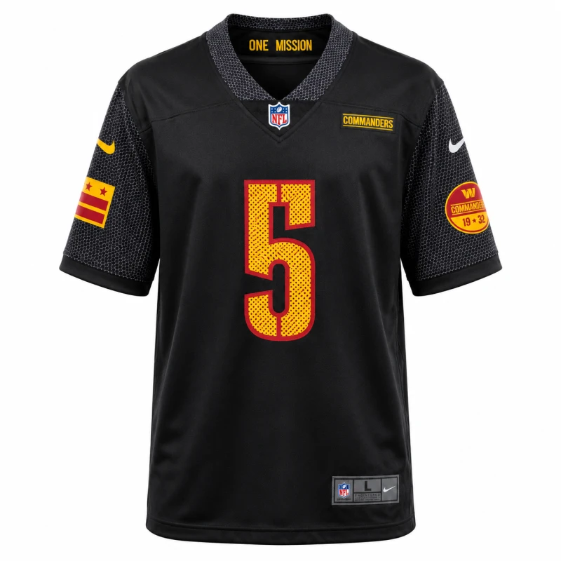 Washington Commanders Black Alternate #5 Fan Edition NFL Jersey