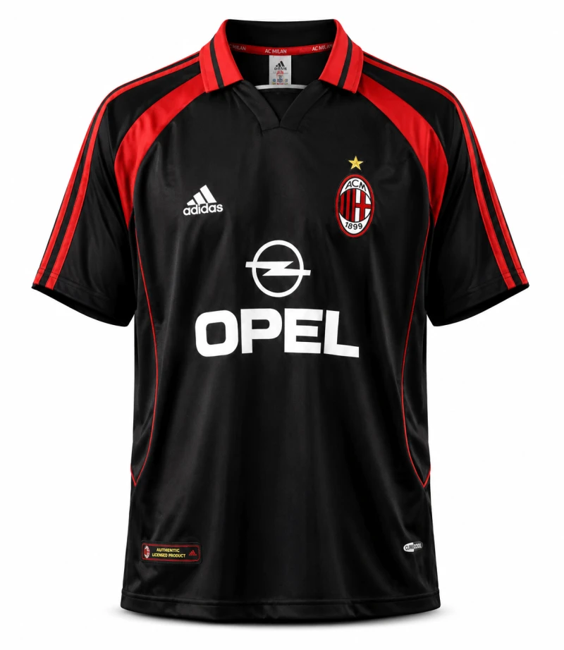 AC Milan 2000/01 Away Retro Football Jersey