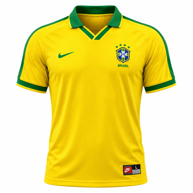 Brazil 2002 Home Retro Football Jersey