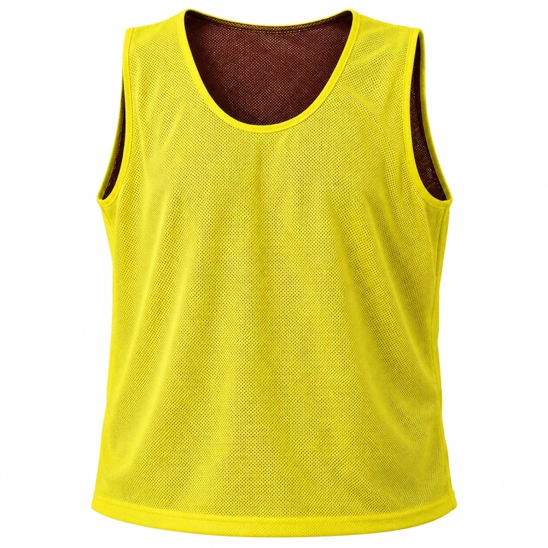 Bright Yellow Mesh Training Bib Vest
